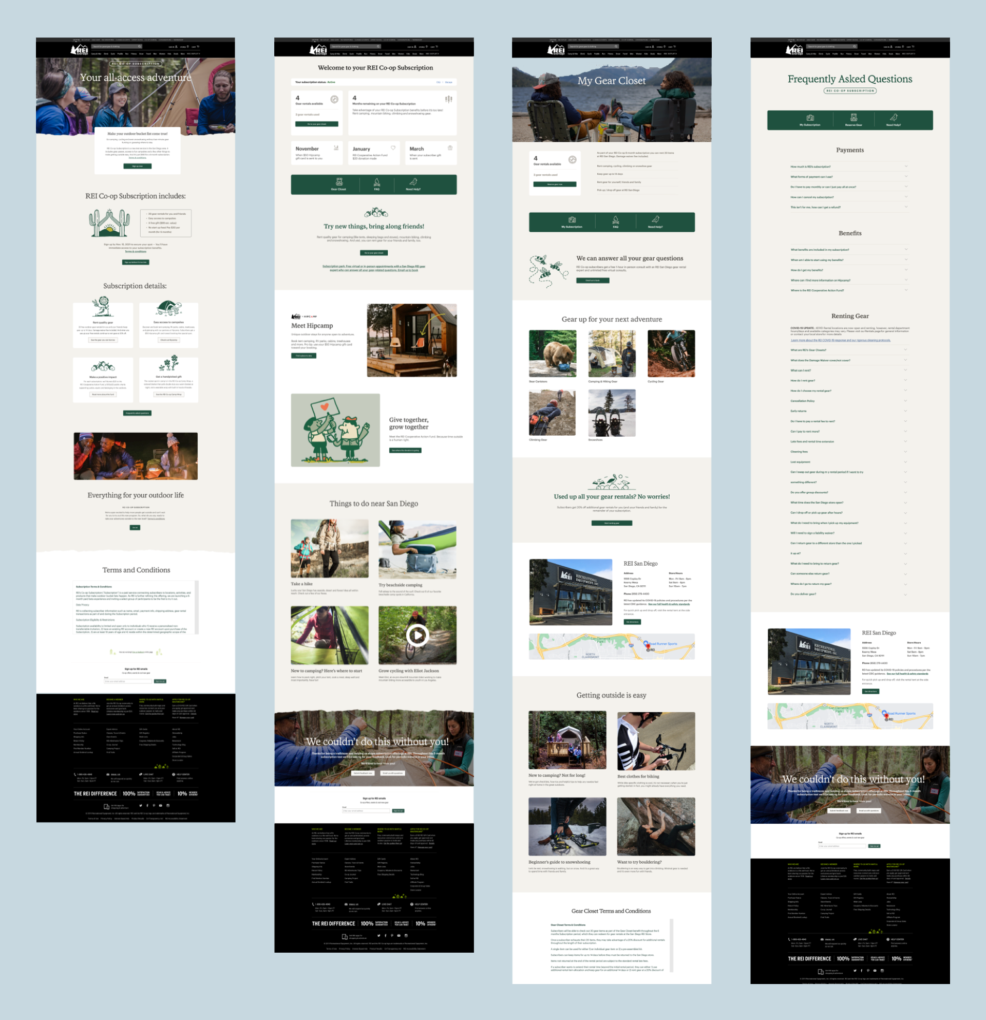 REI Membership Subscription UI Full